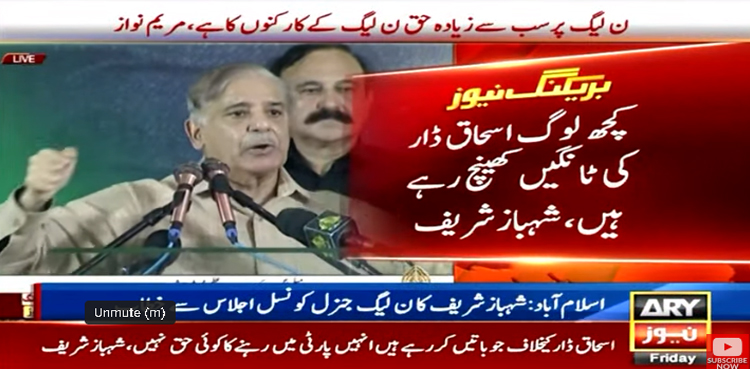 People Criticising Ishaq Dar Have No Right To Be In Pml N Shehbaz Sharif