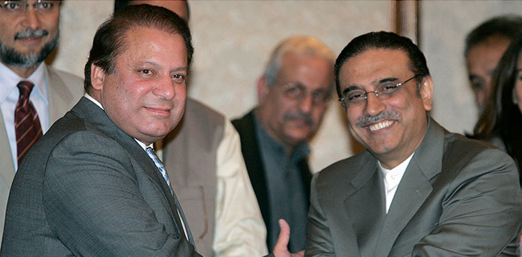 Nawaz Sharif Asif Zardari Discuss Political Economic Situation