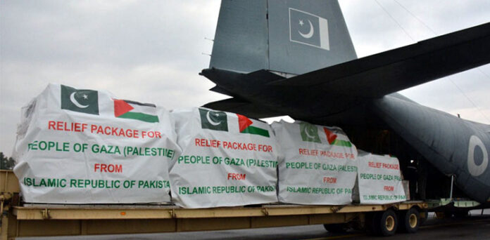 Pakistan Sends Th Batch Of Relief Goods For People Of Gaza