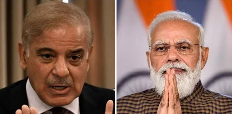 Indias Modi Felicitates Shehbaz Sharif On Becoming PM