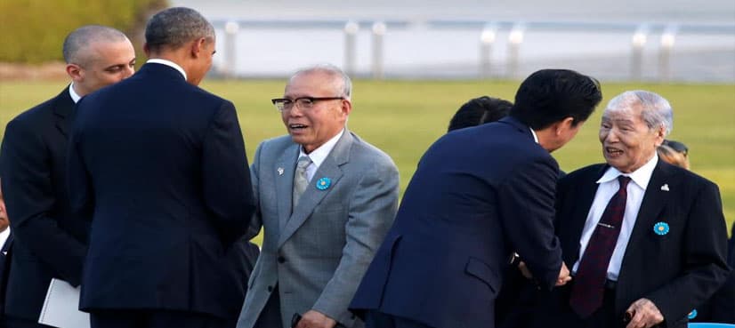 Hugs and tears: Obama meets A-bomb survivors in Hiroshima