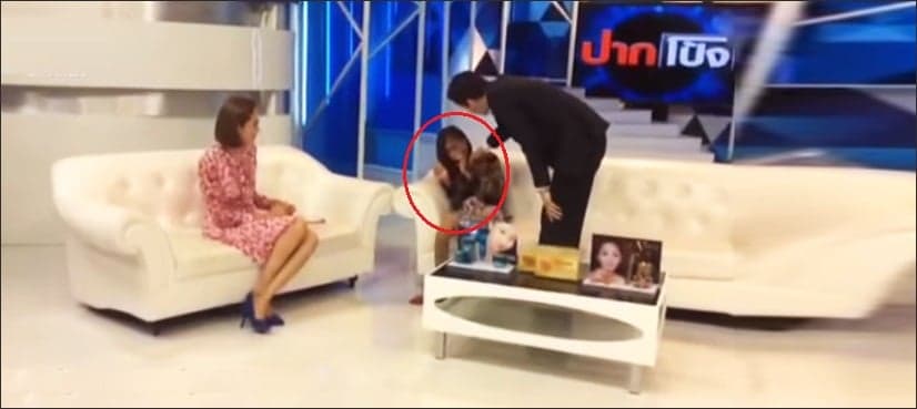 Model ‘possessed by ghost’ in live TV interview