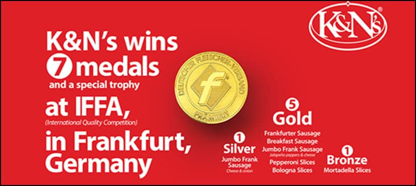 K&N’s wins 5 gold medals at International Quality Competition in Germany