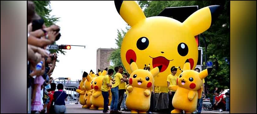 Pikachu parade as Japan goes Pokemon crazy