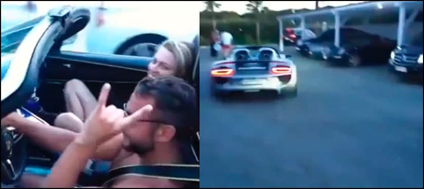 VIDEO: Porsche driver’s attempt to impress a lady goes horribly wrong