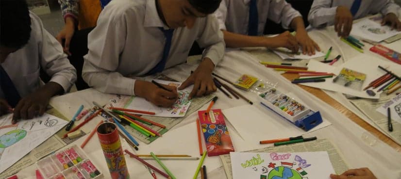 Differently-abled students showcase their creativity