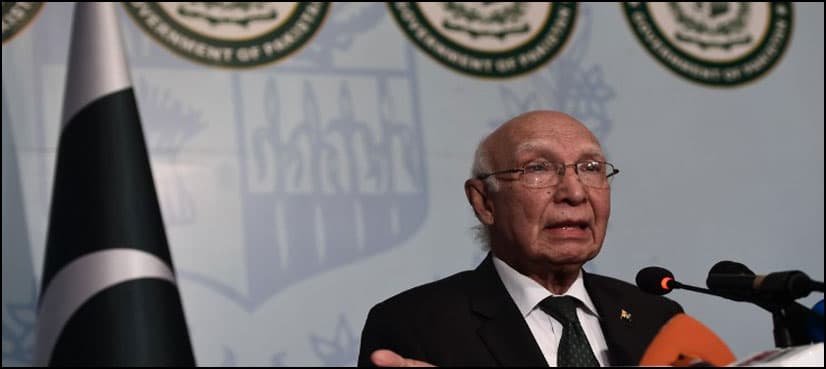 Pakistan to apprise Trump of Indian brutalities in held Kashmir: Sartaj