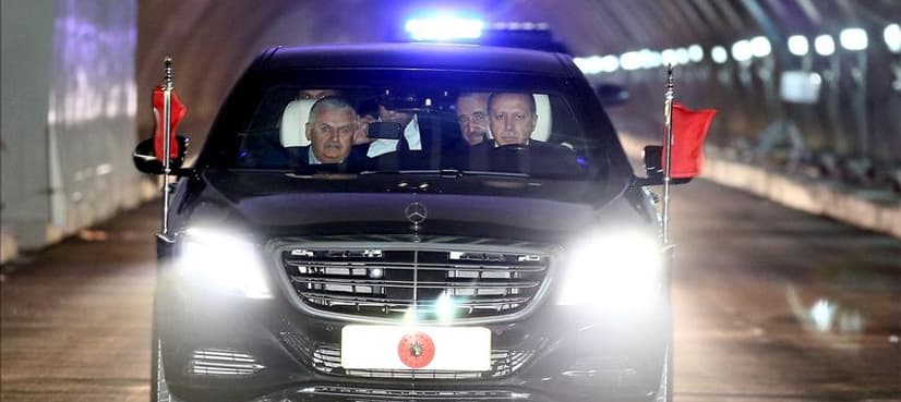 Turkey's Erdogan takes spin in Bosphorus's first road tunnel