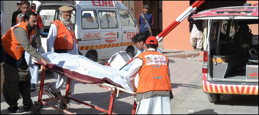 Gunmen kill 60 in attack on Quetta police training center