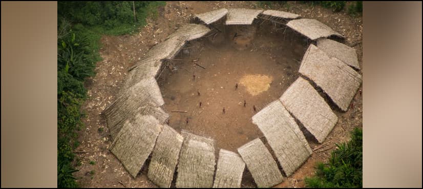 Incredible new pictures reveal rare glimpse of uncontacted Amazon tribe