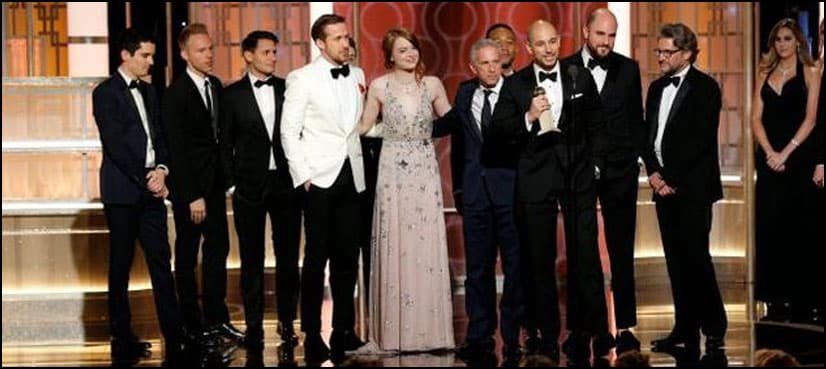 'La La Land' big winner at Golden Globes