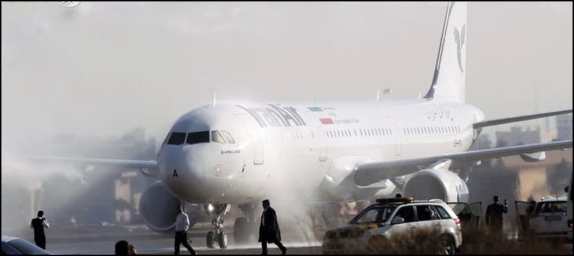 Iran's first post-sanctions Airbus flies in