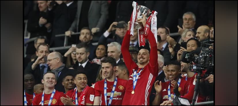 Ibrahimovic strikes twice as Manchester United clinch League Cup