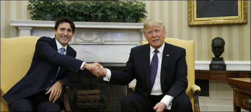 Justin Trudeau opens talks with Trump aiming to boost trade
