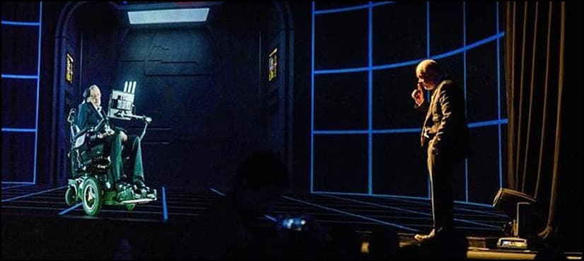 Stephen Hawking appears as hologram in Hong Kong