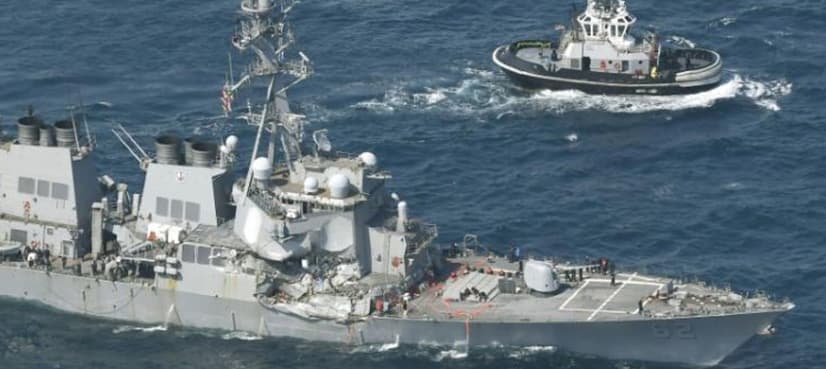 Seven sailors missing, after U.S. Navy ship collides with container ship off Japan