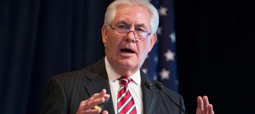 Tillerson embarking on diplomatic mission to South Asia, Middle East today