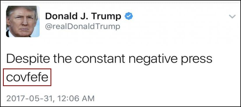 US politician introduces ‘COVFEFE Act’ to preserve Trump’s tweets as official statements