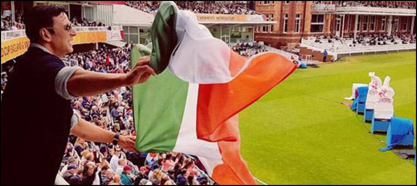 Akshay Kumar slammed for holding Indian flag wrong at WWC 2017