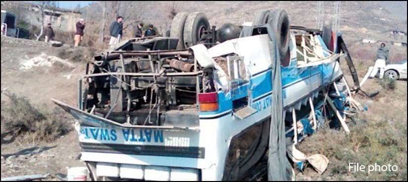 Three die, 11 hurt as passenger coach overturns on Coastal Highway