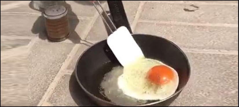 WATCH: Dubai man uses scorching heat to cook egg on road