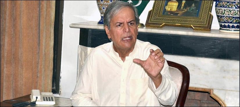 Javed Hashmi steps aside from election race