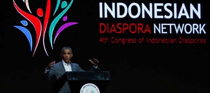 Obama urges end to division in childhood home Indonesia