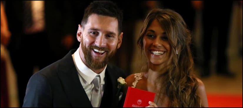 Football star Lionel Messi weds his childhood sweetheart