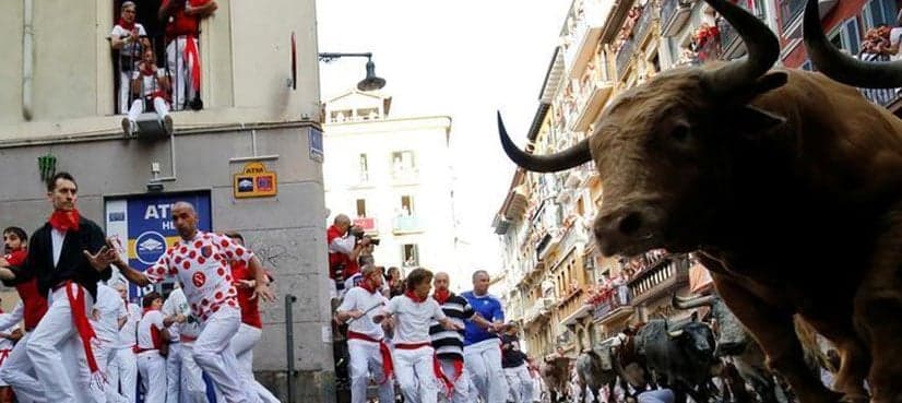 Ten hurt in Spanish bull running festival