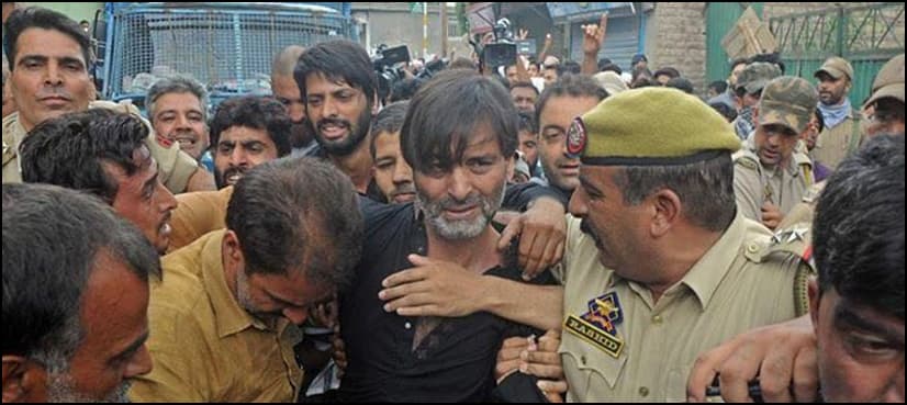 Kashmiri leader Yasin Malik arrested after protest march to UN office in Srinagar