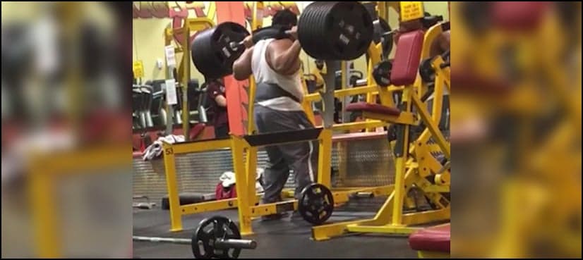 VIDEO: Man tries to lift heavy weight in hilarious gym fail