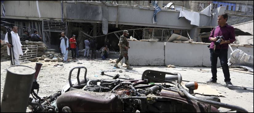 Suicide bomber kills five at bank in Afghan capital