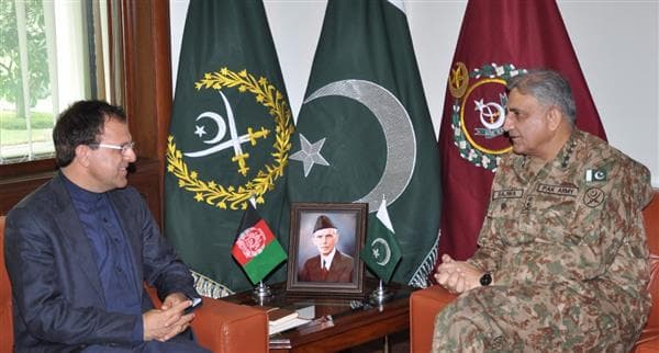 General Bajwa meets Afghan diplomat to discuss security and border managament