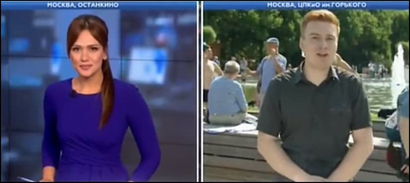 WATCH: Russian TV reporter punched in the face live on air