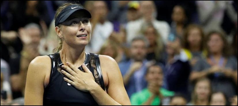 Sharapova sparkles on return to grand slam stage