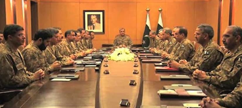 Top military brass reviews security situation