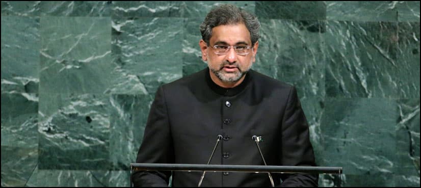 Pakistan won’t be ‘scapegoat’ in Afghan war, PM Abbasi tells UN