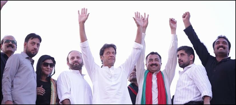 "There is a fantastic match being played in Lahore," says Imran