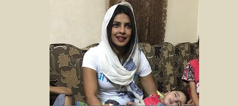 Priyanka Chopra meets Syrian refugees in Jordan; receives criticism from fellow Indian