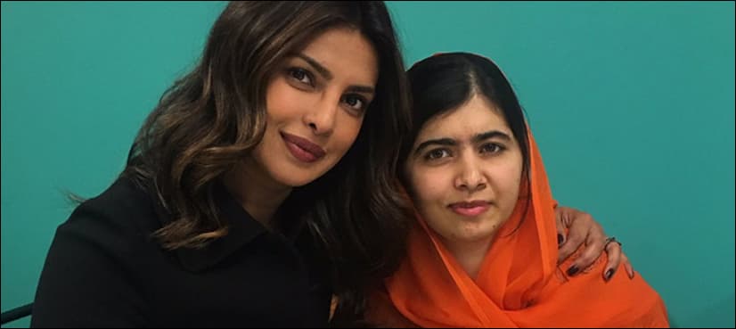 Priyanka and Malala meet and both “can’t believe it”