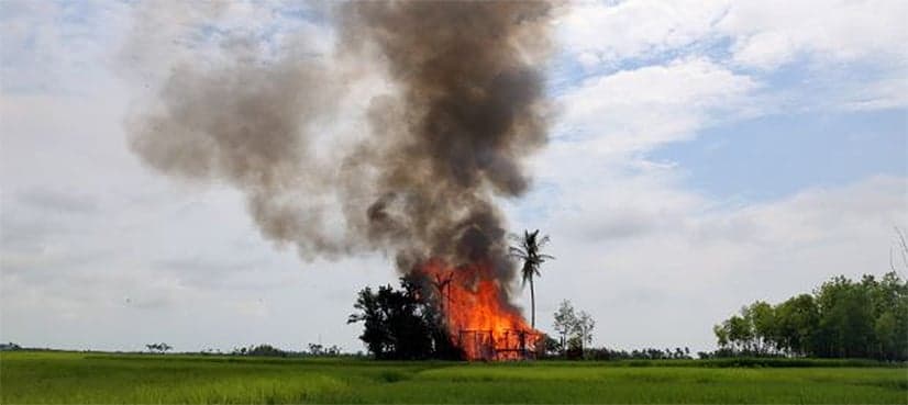 New fires ravage Rohingya villages in northwest Myanmar - sources