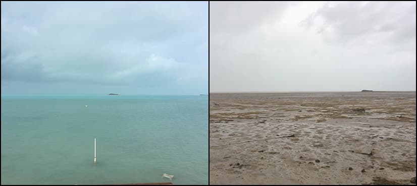 VIDEO: Hurricane Irma sucks away the ocean from Florida and Bahamas beaches