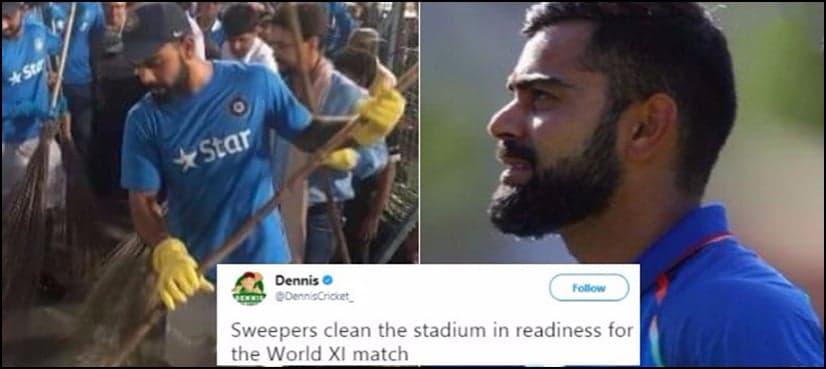 Virat Kohli called a ‘sweeper’ by Australian writer ahead of Pakistan vs World XI match; Twitterati hit back