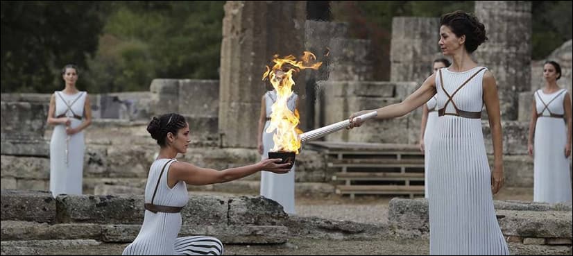 The sun refuses to perform at 2018 flame ceremony in Olympia