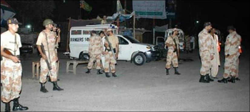One Rangers man martyred, five terrorists shot dead in Karachi shootout