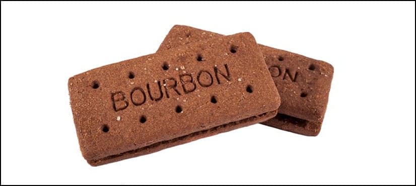 Why do bourbon biscuits have holes in them?