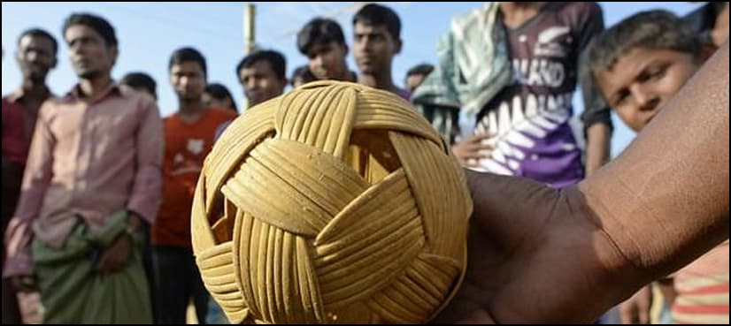 Ball game brings rare joy to Rohingya refugee boys