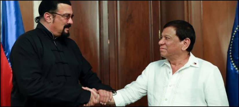 US actor Seagal meets 'The Punisher' Duterte, talks drug war
