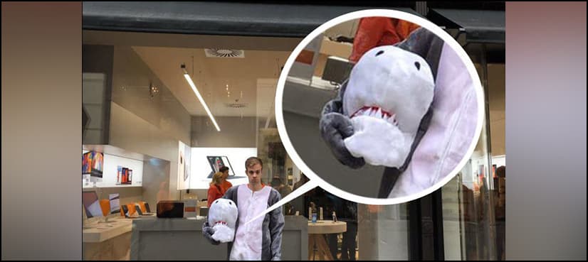 Man dressed as shark arrested under burka ban in Austria