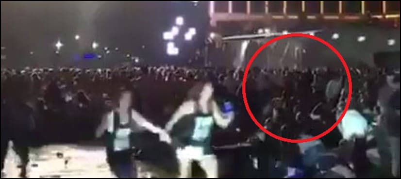 WATCH: Moment when machine gun fire broke out at Las Vegas concert